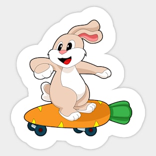 Rabbit Carrot Skateboard Sticker